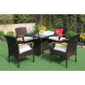 Poly Rattan Wicker Dining Set Outdoor Garden Furniture